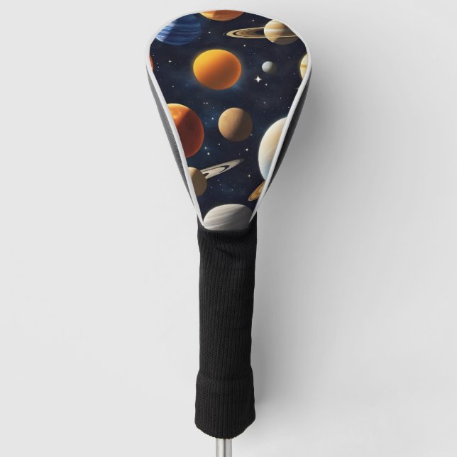 Couvre-club De Golf Planètes spatiales 2 (Devant)