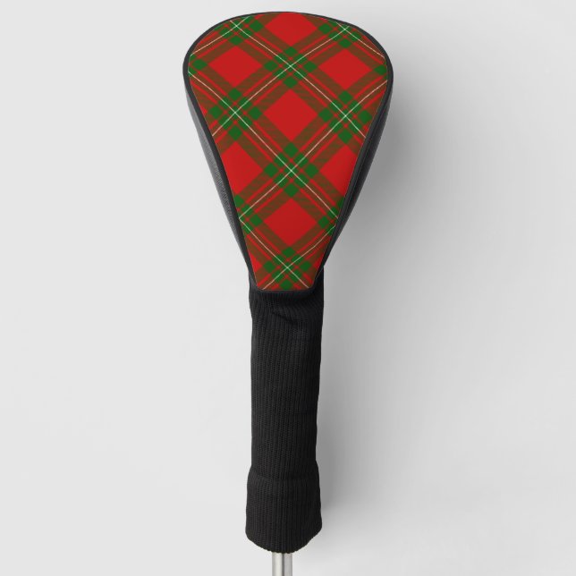 Couvre-club De Golf Plaque vert rouge de tartan MacGregor (Devant)