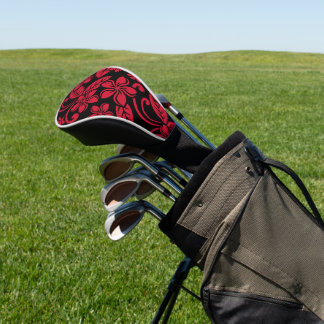 COUVRE-CLUB DE GOLF PLUMÉRIE DE L'ÎLE (NOIR/ROUGE)
