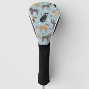 Couvre-club De Golf Poches et os Pitbulles