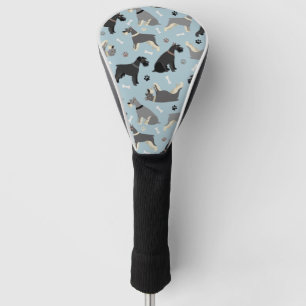 Couvre-club De Golf Poches et os Schnauzer