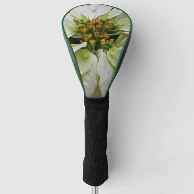 Couvre-club De Golf Poinsettia Elegant Christmas Holiday Floral (Devant)
