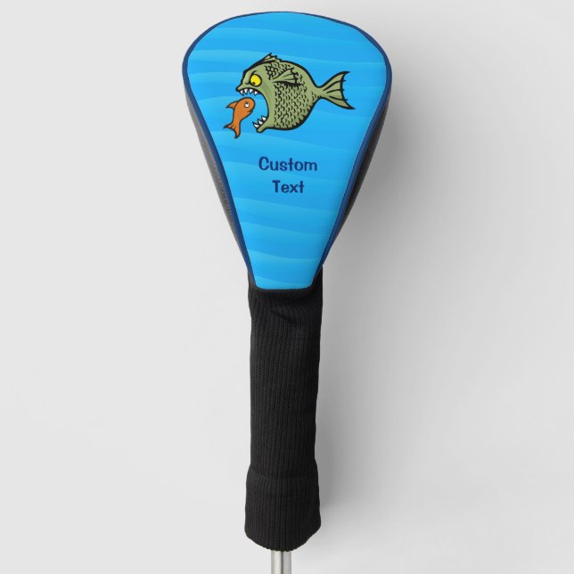 Couvre-club De Golf Poisson taupe (Devant)