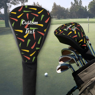 Couvre-club De Golf Poivrons colorés Motif Golf Head Cover