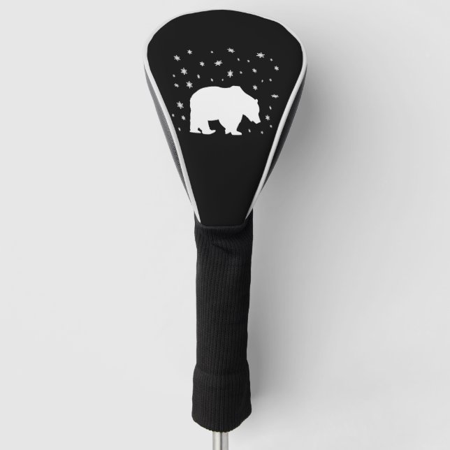 Couvre-club De Golf Polar Bear in the Snow (Devant)