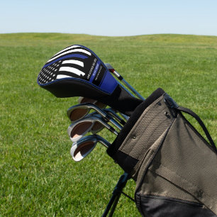 Couvre-club De Golf Police de la ligne bleue mince