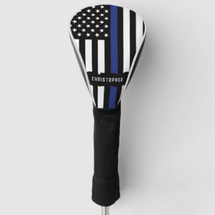 Couvre-club De Golf Police de la ligne bleue mince