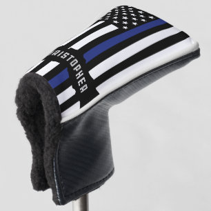 Couvre-club De Golf Police de la ligne bleue mince