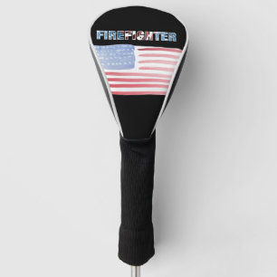 Couvre-club De Golf Pompier patriotique