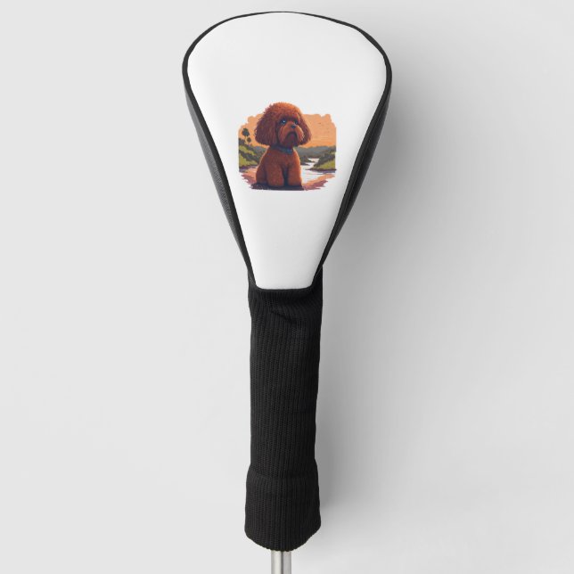 Couvre-club De Golf Poodle de jouet mignon (Devant)