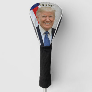 Couvre-club De Golf Portrait 🇺 président de Trump 🇸 😁 souriant