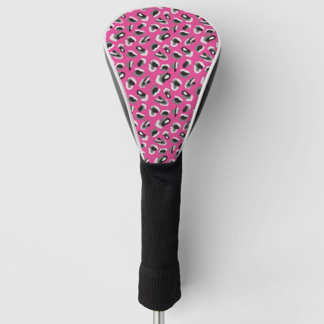 Couvre-club De Golf Poster de animal rose/Camo (Devant)
