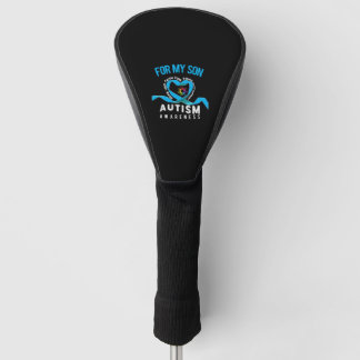 Couvre-club De Golf Pour ma Sensibilisation sur l'autisme Fils