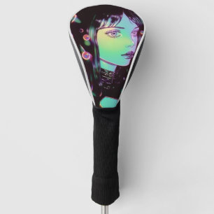 Couvre-club De Golf Psychedélique Anime Girl