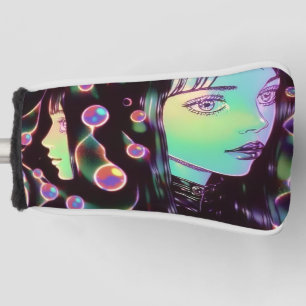 Couvre-club De Golf Psychedélique Anime Girl