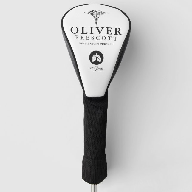 Couvre-club De Golf Pulmonologue professionnel | Retraite (Devant)