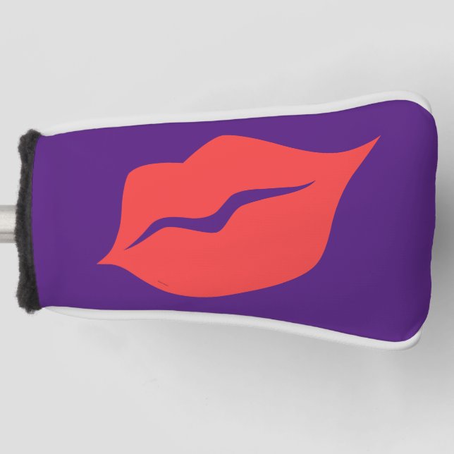 Couvre-club De Golf Putter à lèvres rouges (Devant)