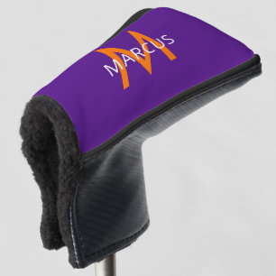 Couvre-club De Golf Putter de style lame monochrome personnalisé