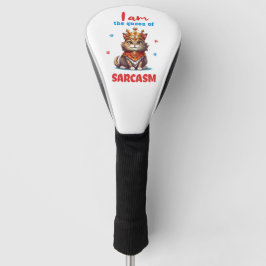 Couvre-club De Golf Queen of sarcasm fun cat