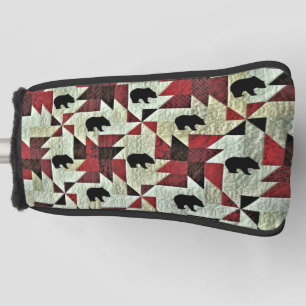Couvre-club De Golf Quilt d'ours noir