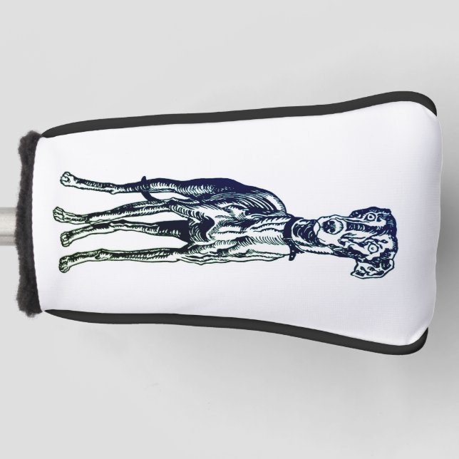 Couvre-club De Golf race Greyhound anglaise (Devant)