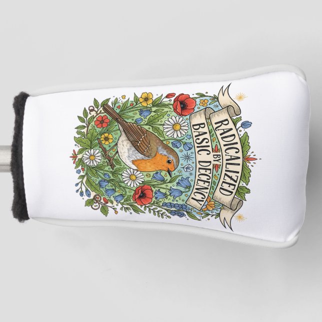 Couvre-club De Golf Radicalized by Basic Decency Aesthetic Art Bird (Devant)