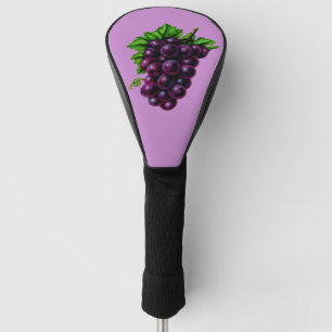 Couvre-club De Golf Raisins de vin violet