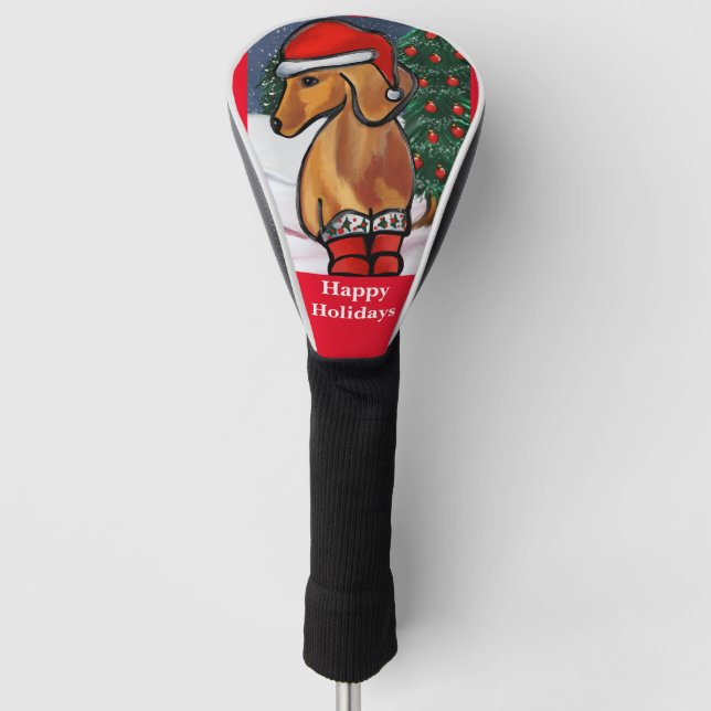 Couvre-club De Golf Red Dachshund (Devant)