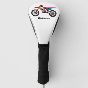 Couvre-club De Golf Red dirt bike motorcycle