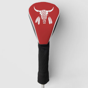 Couvre-club De Golf Red Ghost Dance Buffalo couverture de conducteur d