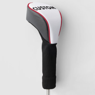 Couvre-club De Golf RED Piping Custom Golf Driver Headcover Blank