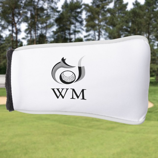 Couvre-club De Golf Renard et Balle Monogramme Personnalisé (Fox And Ball Personalized Monogram Golf Head Cover)