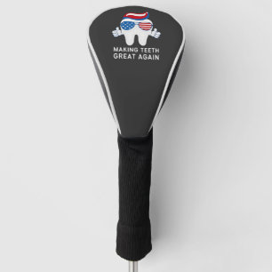 Couvre-club De Golf Rendre les dents plus grandes 4 juillet dentaire