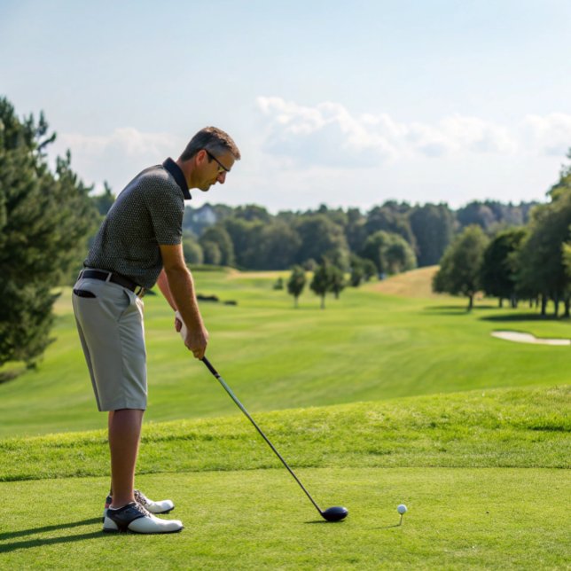 Couvre-club De Golf Rester concentré | Phrase motivationnelle avec tex (Créateur téléchargé)