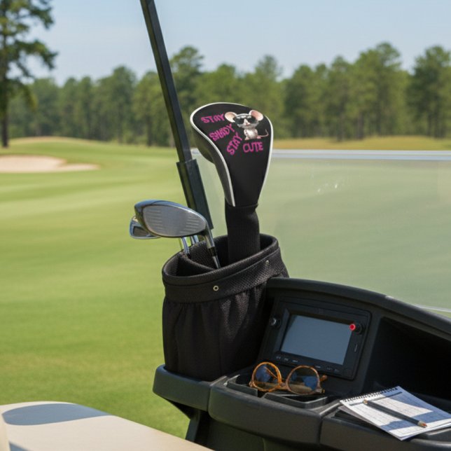 Couvre-club De Golf Restez à l'ombre, restez mignon Souris Golf Head C (Créateur téléchargé)