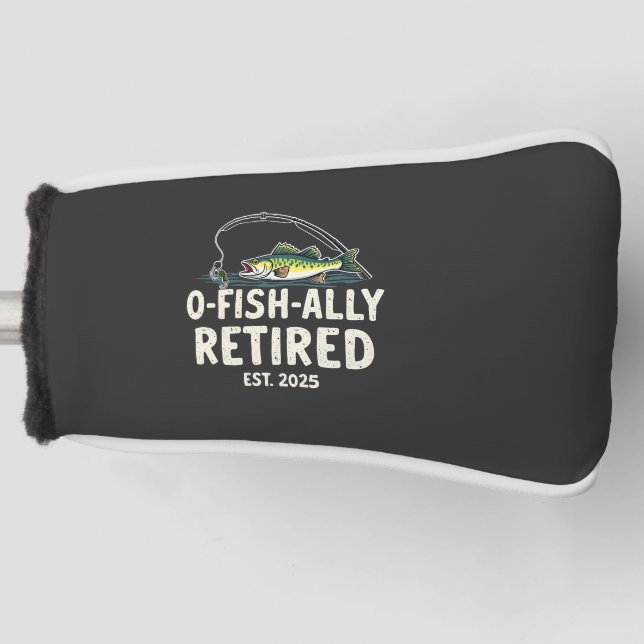 Couvre-club De Golf Retraité Est. 2025 Retraite Fisher Papa (Devant)