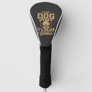 Couvre-club De Golf Retriever doré drôle cheveux paillettes