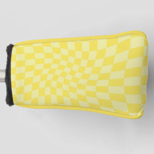 Couvre-club De Golf Retro citron jaune pastel Warboard