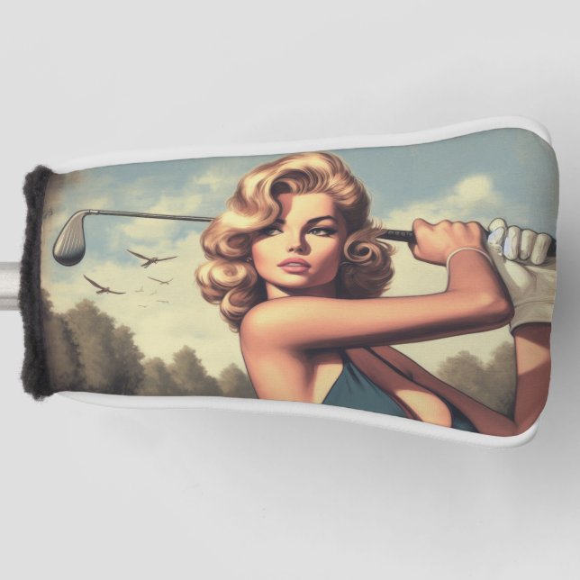Couvre-club De Golf Retro Golf Girl (Devant)