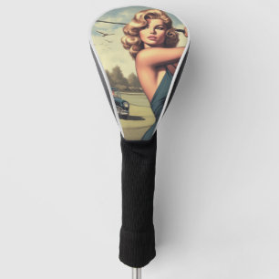 Couvre-club De Golf Retro Golf Girl