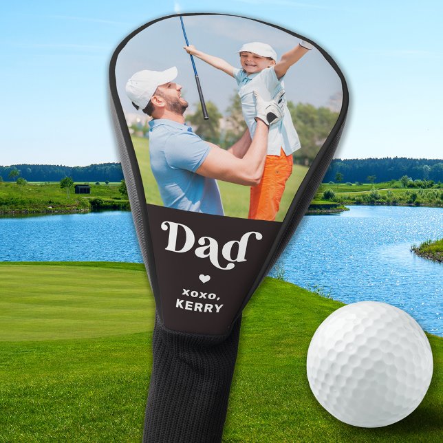 Couvre-club De Golf Retro Golfer DAD Photo personnalisée (Créateur téléchargé)