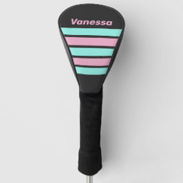Couvre-club De Golf Retro Night Prism Across Striping with Name