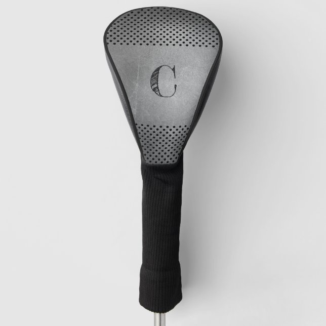 Couvre-club De Golf Revêtement de conducteur monogramme personnalisé M (Devant)
