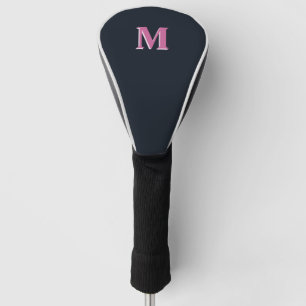 Couvre-club De Golf Robe rose marine profonde monogrammed