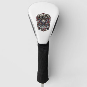 Couvre-club De Golf Roc Patriotique Aigle Crête Musique Rock Métal Pat