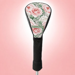 Couvre-club De Golf Roses Roses Personnalisées