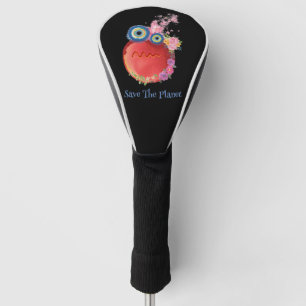 Couvre-club De Golf Rouge mignon Enregistrer la collection Planet