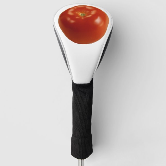Couvre-club De Golf Rouge, mûr, tomate fraîche prêt à manger. (Devant)