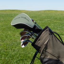 Couvre-club De Golf Sage Vert minimaliste Professionnel Simple