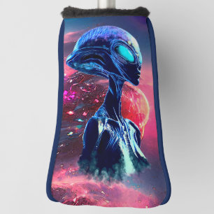 Couvre-club De Golf Sagesse Alien Psychédélique Scifi Art